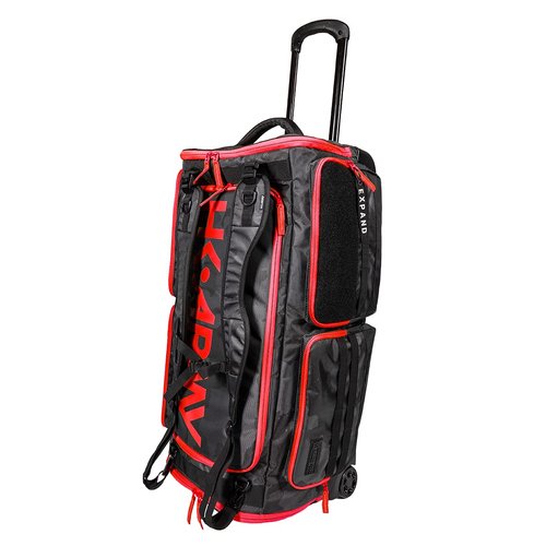 HK Army Expand 75L Paintball Roller Gearbag - Shroud Black/Red