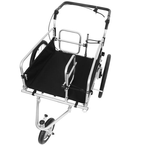 3-in-1 Heavy-Duty Bike Cargo Trailer ??E-Bike Compatible Steel Frame, 110lb Capacity, 20" Wheels & Accessories