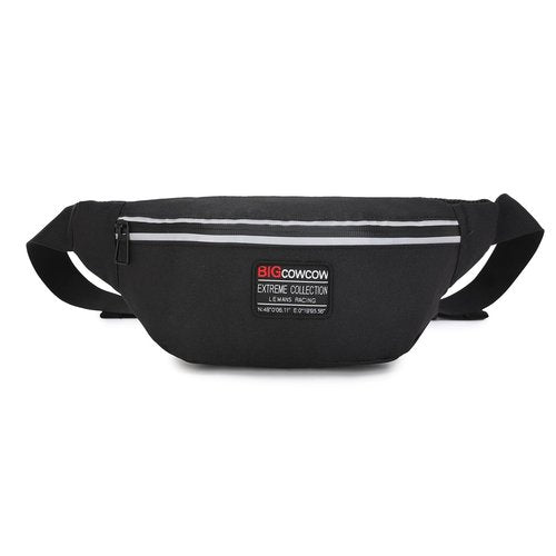 BIGCOWCOW Fanny Packs for Women Men Fashion Waterproof Belt Bag, Cute Waist Pack for Travel Hiking Running