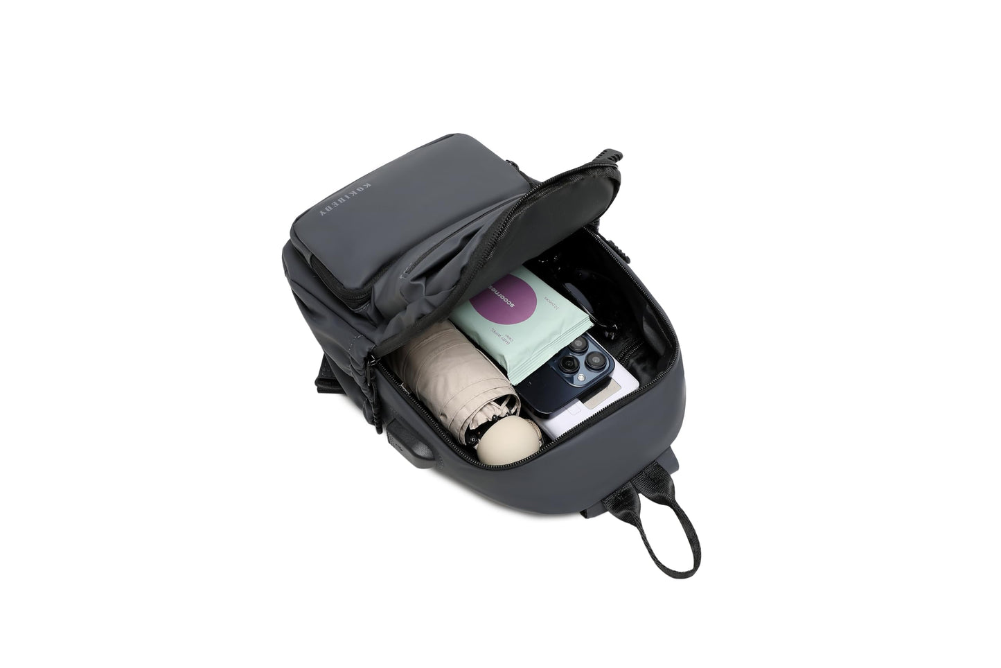 Anti Theft Sling Crossbody Backpack Shoulder Bag for Men,Mini Chest Bags with USB Charger Port For Casual Camping Biking Travel Cycling (Grey)