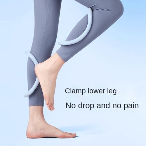 lanyueshangwu Yoga Equipment Yoga Ring Pilates Ring Yoga Circles Fitness Sport Home Training Resistance Support Tool Calf Massage, Pilates Circles with Massage Points (1, 天蓝粉色)