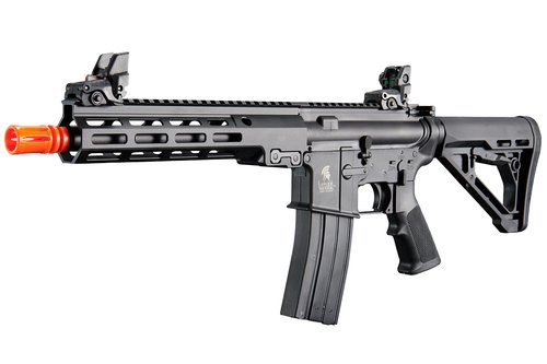 Lancer Tactical x Golden Eagle Gas Blowback Airsoft Polymer M4 Rifle with Ambidextrous Selector Switch(9.5" MLOK Rail Block 3)