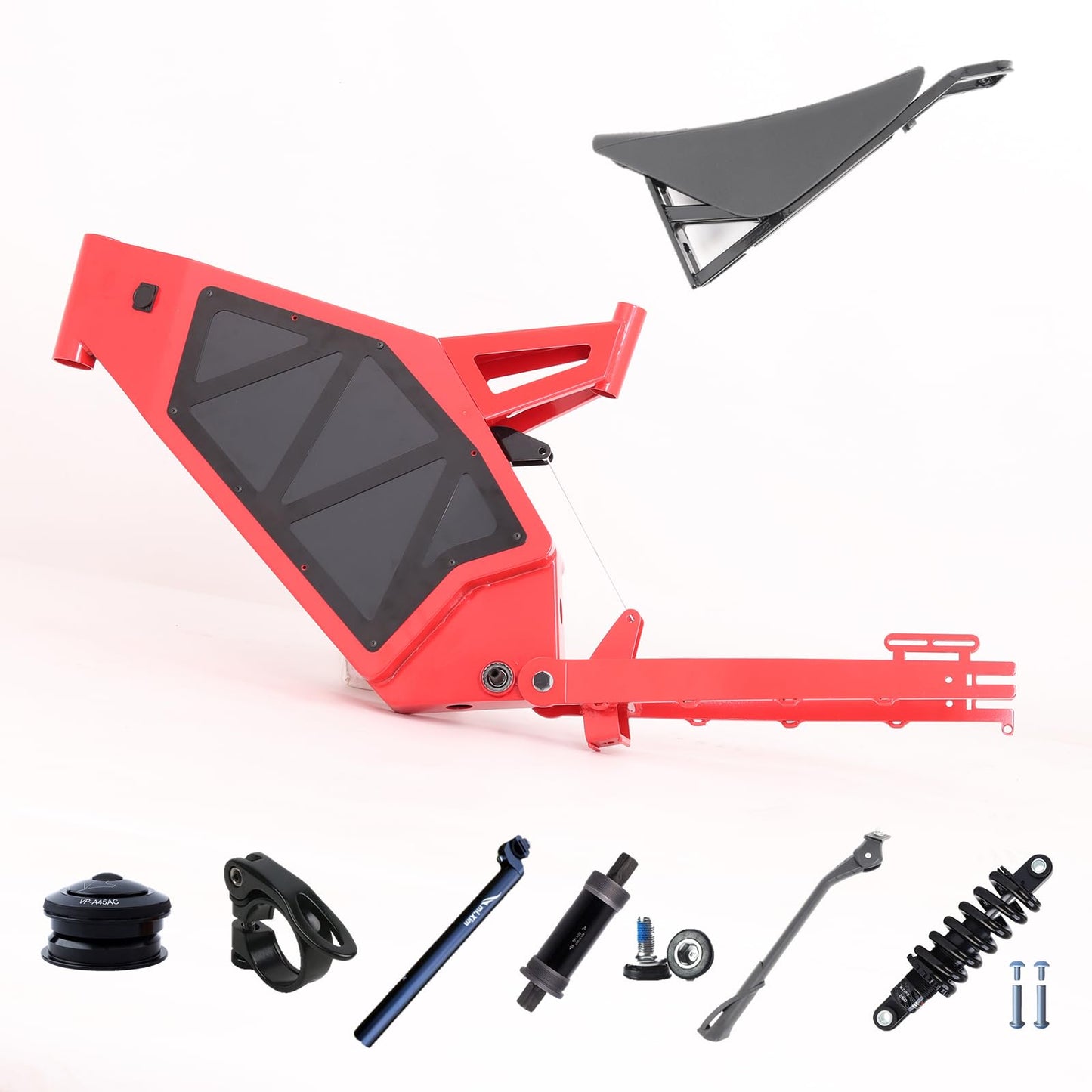 KEYU F1 Enduro ebike Frame Super Design Bicycle Strong Frame for Full Bikes Motorcycle seat Frame Enduro ebike Frame kit