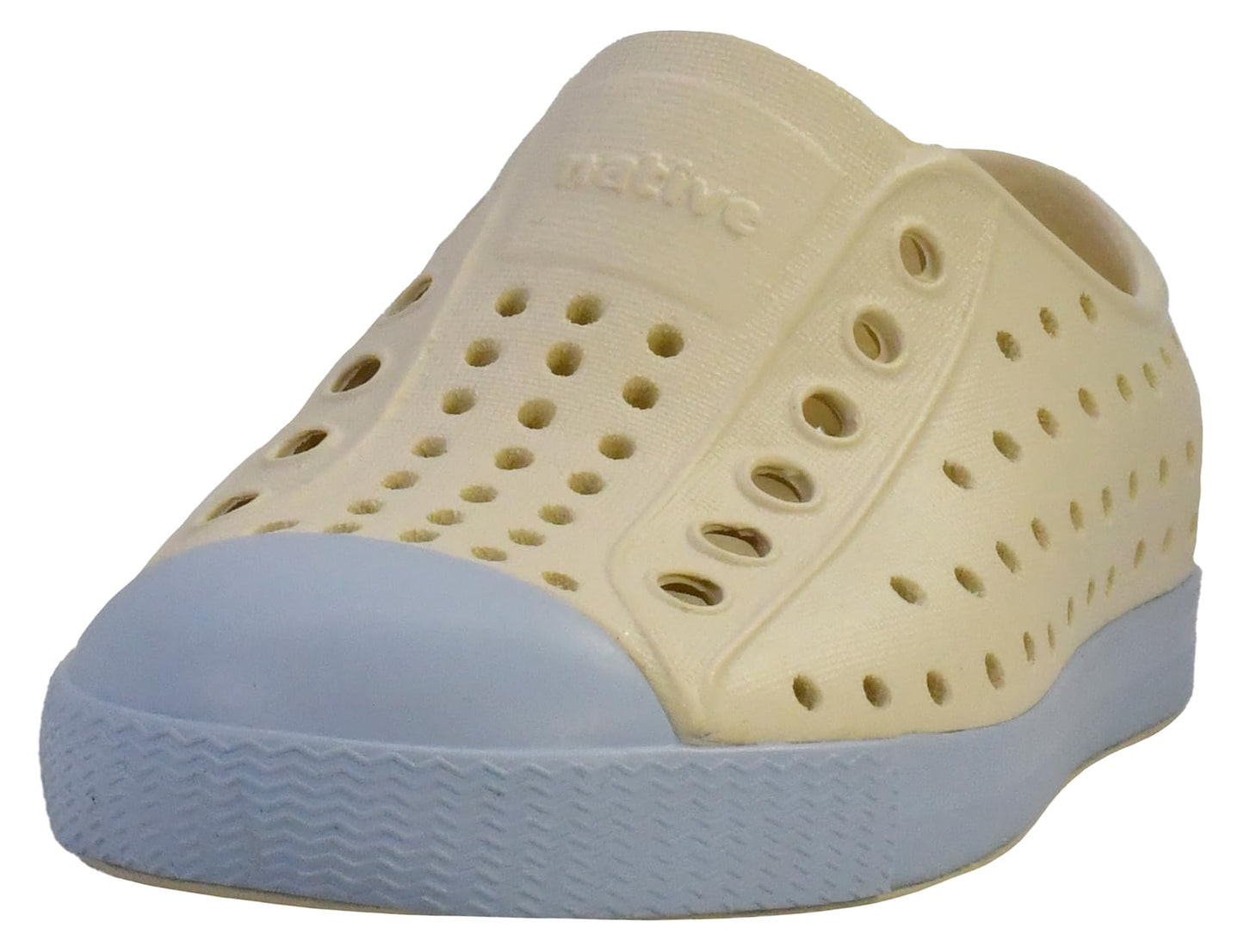 Native Shoes Unisex-Kids Jefferson Sneakers, Bone White/Skyway Blue, 10 Toddler