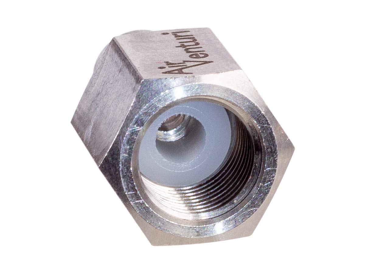 Air Venturi Male Quick-Disconnect, 1/8 BSPP Female Threads, Steel, Rated to 5000 PSI, Incl. Delrin Seal