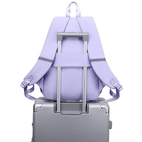 abshoo Big Student Laptop Backpack For College Women Middle High School Teen Girls Bookbag Travel Daypack (Purple)