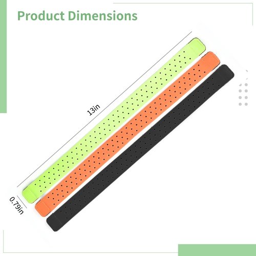 3-Pack Adjustable Fitness Armbands, Elastic Sports Bands for Ot Beat & Orange Theory Heart Rate Monitor