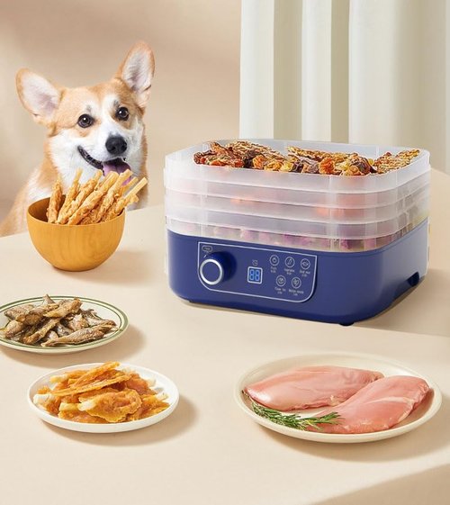 Freeze Dryer Machine for Home with 5 Trays, Freeze Dryer Digital Adjustable Timer & Temperature Control for Fruits, Meat, Vegetables, Candy & Snacks (Blue（five layers）)