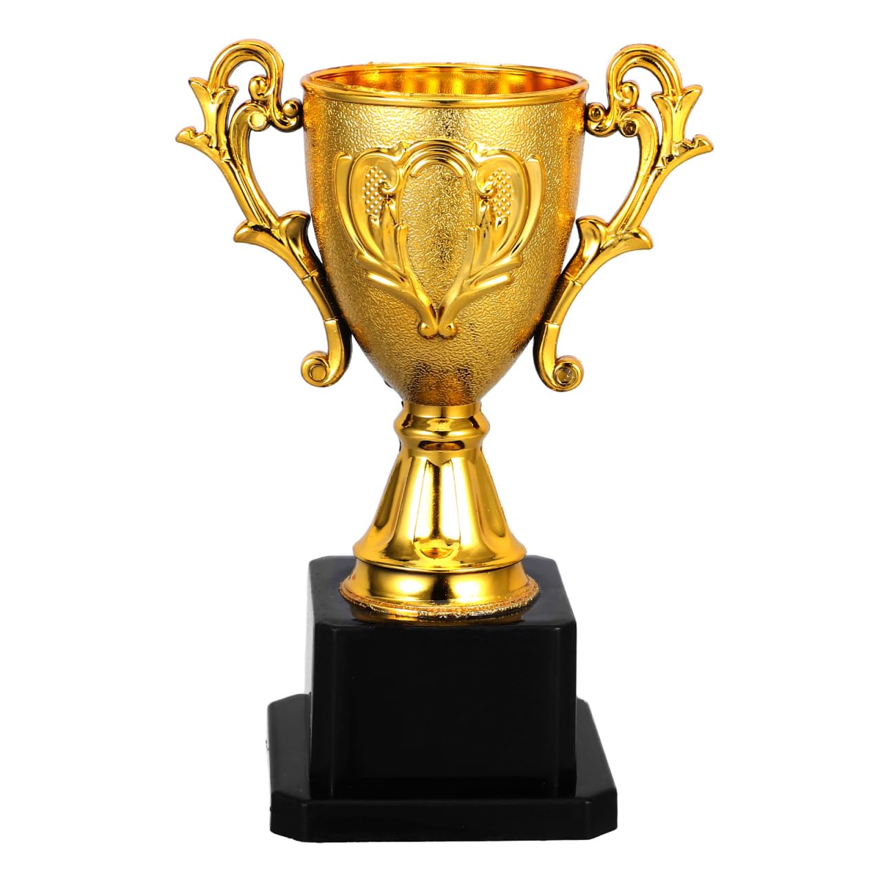 NOLITOY Small Gold Trophies for Kids, 5.6 Inch Plastic Soccer Trophy Cup for Sports Tournament, Party Favors, Competition, Recognition, Achievement, Awards or Prizes