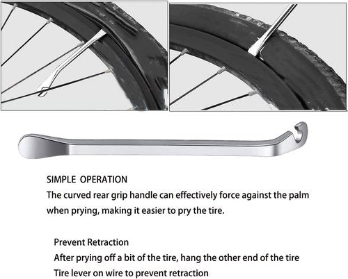 Bicycle Spoke Tension Meter Wrench Repair Tool Set, 8pcs Adjustment Bike Bicycle Spoke Indicator Tensiometer Wrench, Wheel Repair Tool W/Valve Wrench/Spoke Wrench/Tire Lever/Hex/Socket Wrench