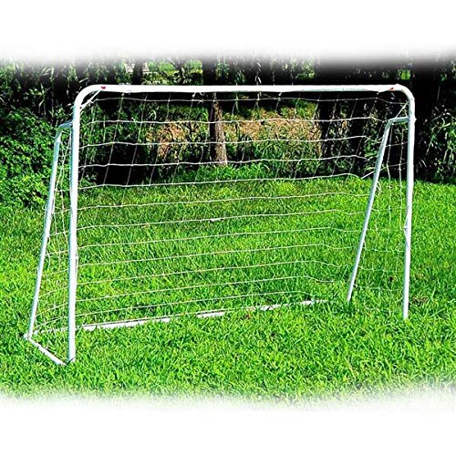Soccer Goal Net for Kids Adults,8' x 5' Soccer Goal Training Set with Net Buckles Ground Nail,Metal Pipes and PE Net,Quick Assembly,for Garden, Courtyard, Park, Beach.