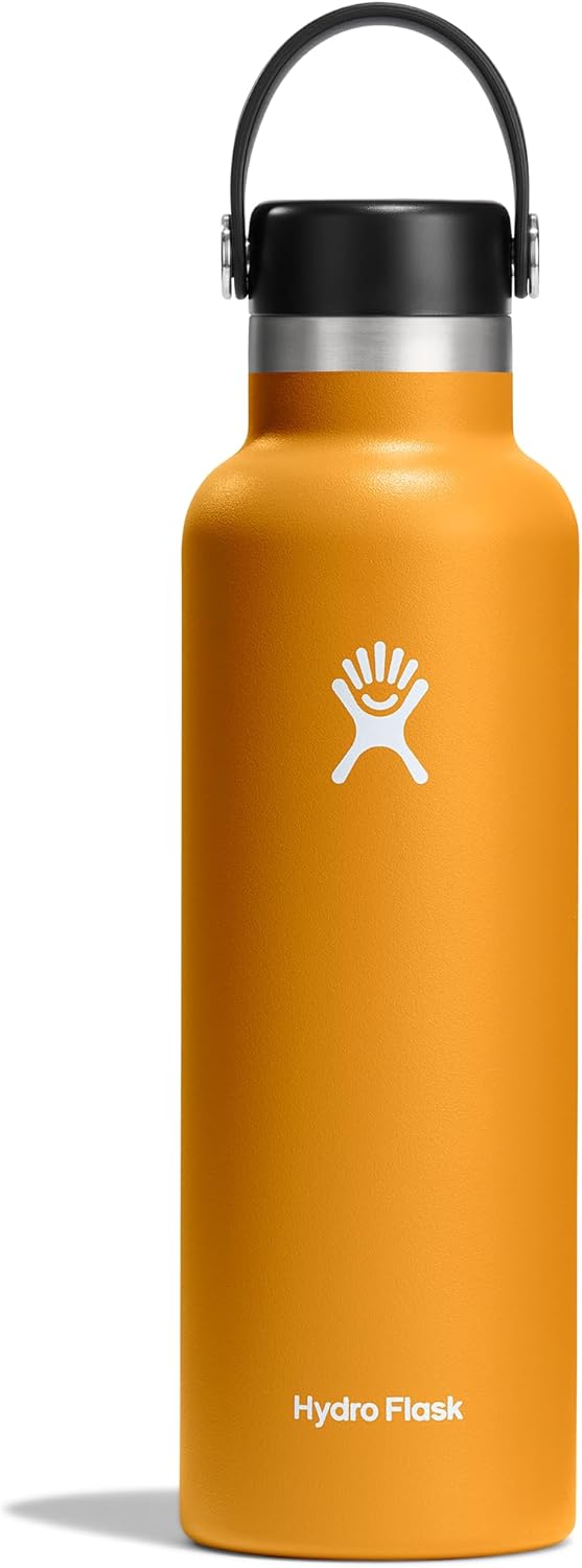 Hydro Flask Water Bottle - Insulated Stainless Steel - Non Spill, Leakproof in 24 Oz White