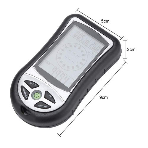 RiToEasysports 8-in-1 Digital Altimeter Barometer,Handheld Barometer Thermometer with Weather Forecast for Outdoor Sports Enthusiasts