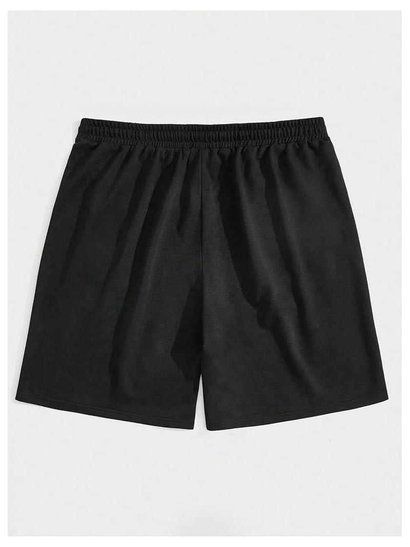 SHENHE Men’s Graphics Shorts Black Star Medium – Tie-Dye Drawstring Athletic Short