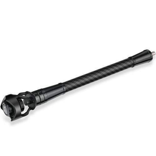 INGRAMS Archery Bow Stabilizer for Compound Bow, Carbon Fiber Body with 3D Damping System and Weights (12" Stabilizer)