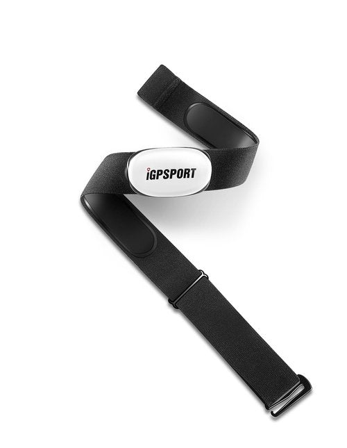 iGPSPORT HR40 Cycling Running Sensor, Chest Strap Blueooth ANT+ IPX7 Waterproof 1200H Battery Life APP Analysis