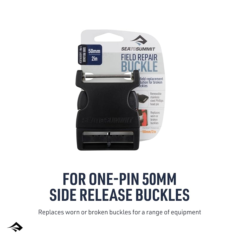Sea to Summit Field Repair Buckle Side Release 1 Pin 50mm (2in) 3-Pack Variation of THIS listing