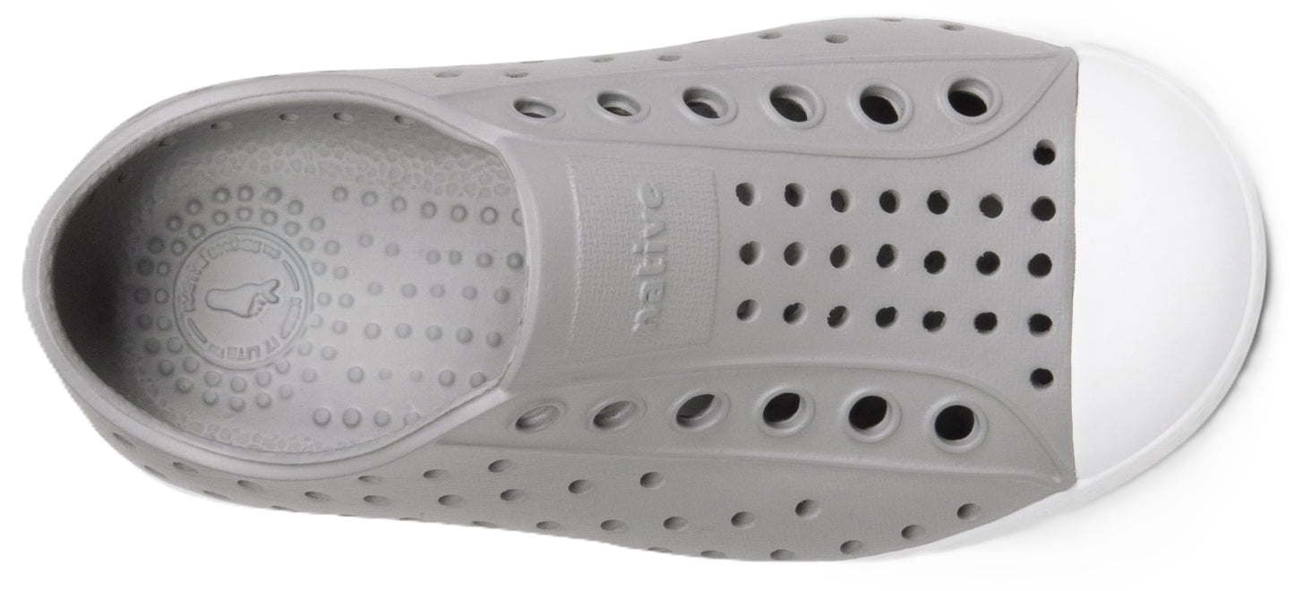 Native Shoes Unisex-Kids Jefferson Sneakers, Pigeon Grey/Shell White, 13 Little Kid