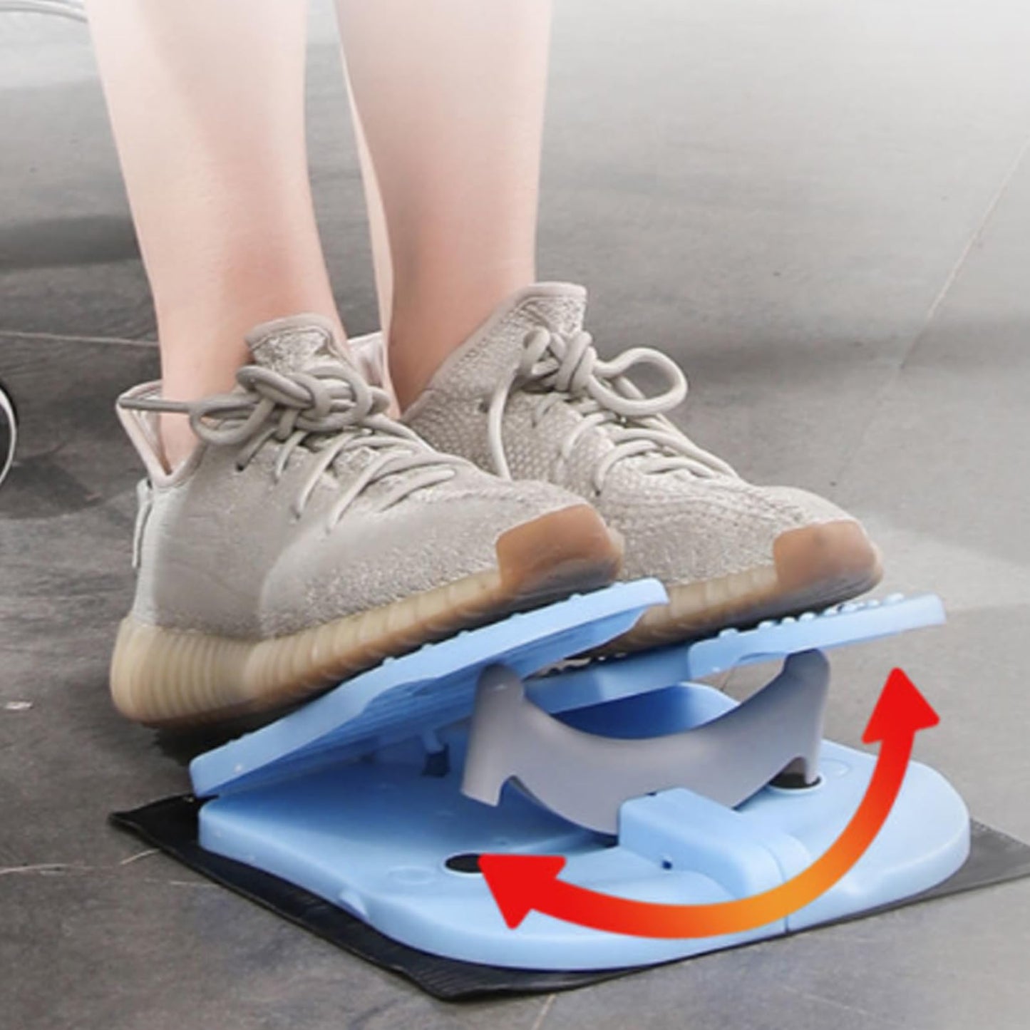 Kavolet Compact Foot Stepper Machine, Quiet Folding Leg Workout Trainer, Anti Slip Mini Stepper Trainer, Reinforced Nylon Material, Lightweight Office Home Exercise Equipment, Convex
