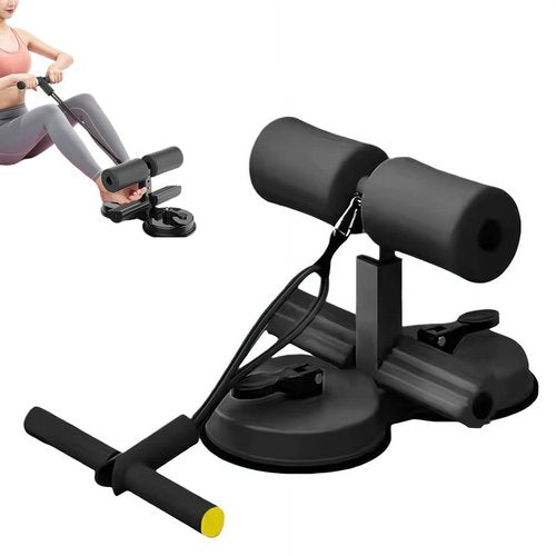 Ab Training Auxiliary Device, Portable Adjustable Sit up Core Exercise Equipment, Double Suction Cups Multi-functional Exercise Ab Machine Fitness Equipment for Home Gym, Three Levels of Height