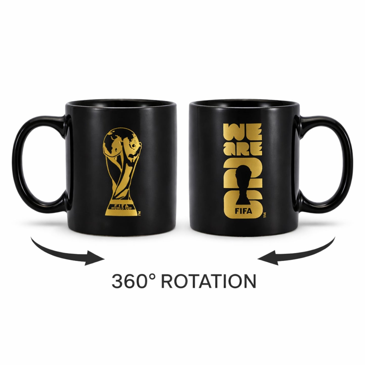 Official FIFA World Cup 2026 Edition - 12oz Ceramic Mug - Etched FIFA Emblem - Collector’s Souvenir - Perfect for Home, Office, Enjoying a Hot Latte, Coffee, Mocha, or Tea in the Kitchen