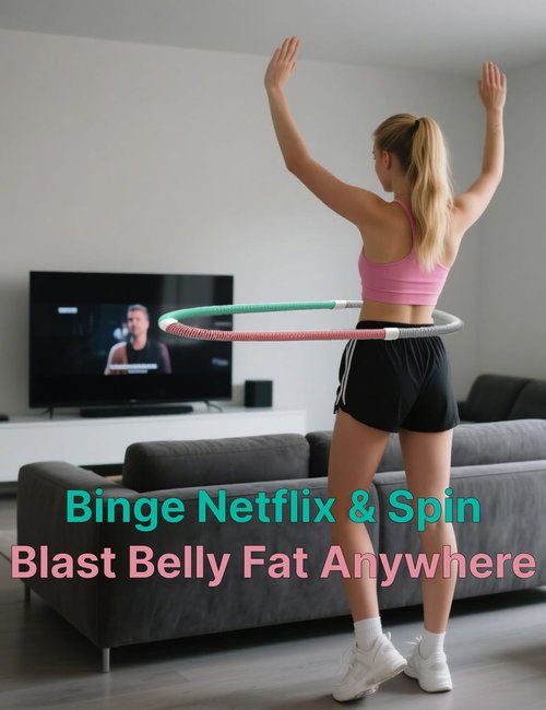 Weighted Soft Hula Hoop for Adult Fitness, Weight Loss, Exercise – 3.3 lbs Weighted Spring Hula Hoop, Higher Calorie Burn, No Bruising, Multiple Workout Styles, Easy to Pack, Upgraded Design