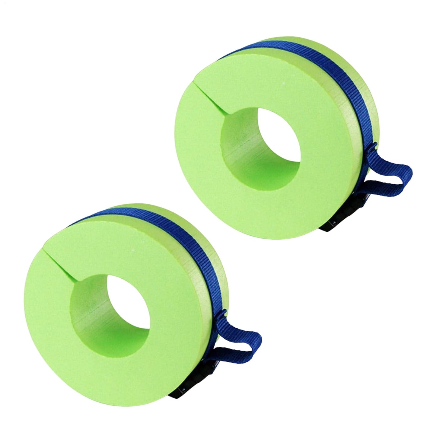 2 Pieces Foam Swim Aquatic Cuffs Equipment Water Aerobics Float Ring with Detachable Hook and Loop Fastener Fitness Workout Set for Swimming Fitness Training Pool Exercise for Arms Ankles