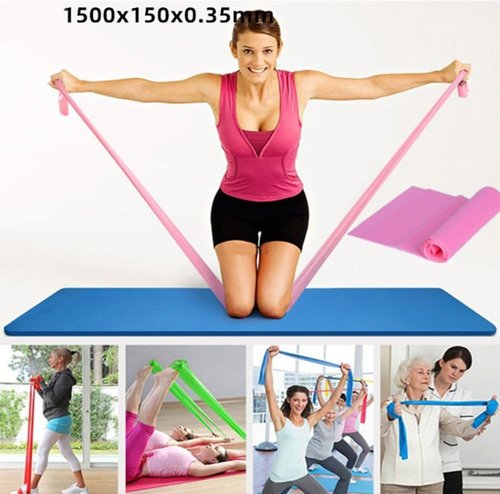 Pilates Essentials Kit for Women, Booty Bands for Working Out Glutes Yoga Ball 25cm Figure 8 Resistance Band Yoga Bands for Stretching (Purple)