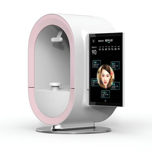 Facial Skin Testing Machine 3D Skin Moisture Analyzer Facial Scanner Analyzer Skin Analyzer Machine,Gold-13.3inch