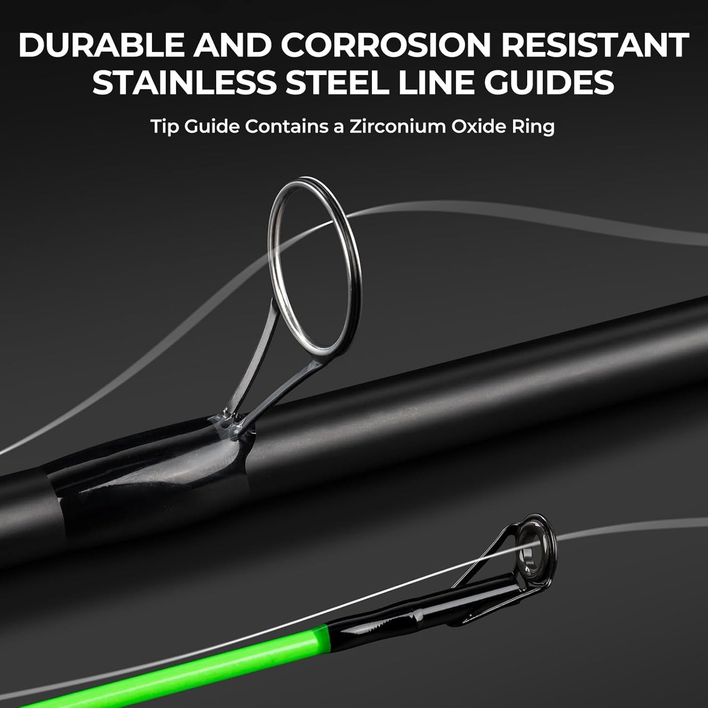 KastKing Brutus Spinning & SpinCast Combo, Fishing Rod and Reel Combo, Custom Tackle Kit, Pre-Spooled Line, Brute Tuff Blank, Stainless Steel Guide, EVA Handles, Custom Graphite Reel Seat