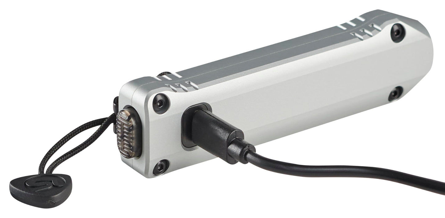 Streamlight 88819 Wedge XT 500-Lumen 1,900-Candela Flat Everyday Carry Flashlight, Includes USB-Cable and Pocket Lanyard, Silver