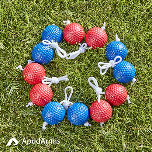 Ladder Toss Replacement Balls - Set of 6, Durable Golf Bolas for Outdoor Game