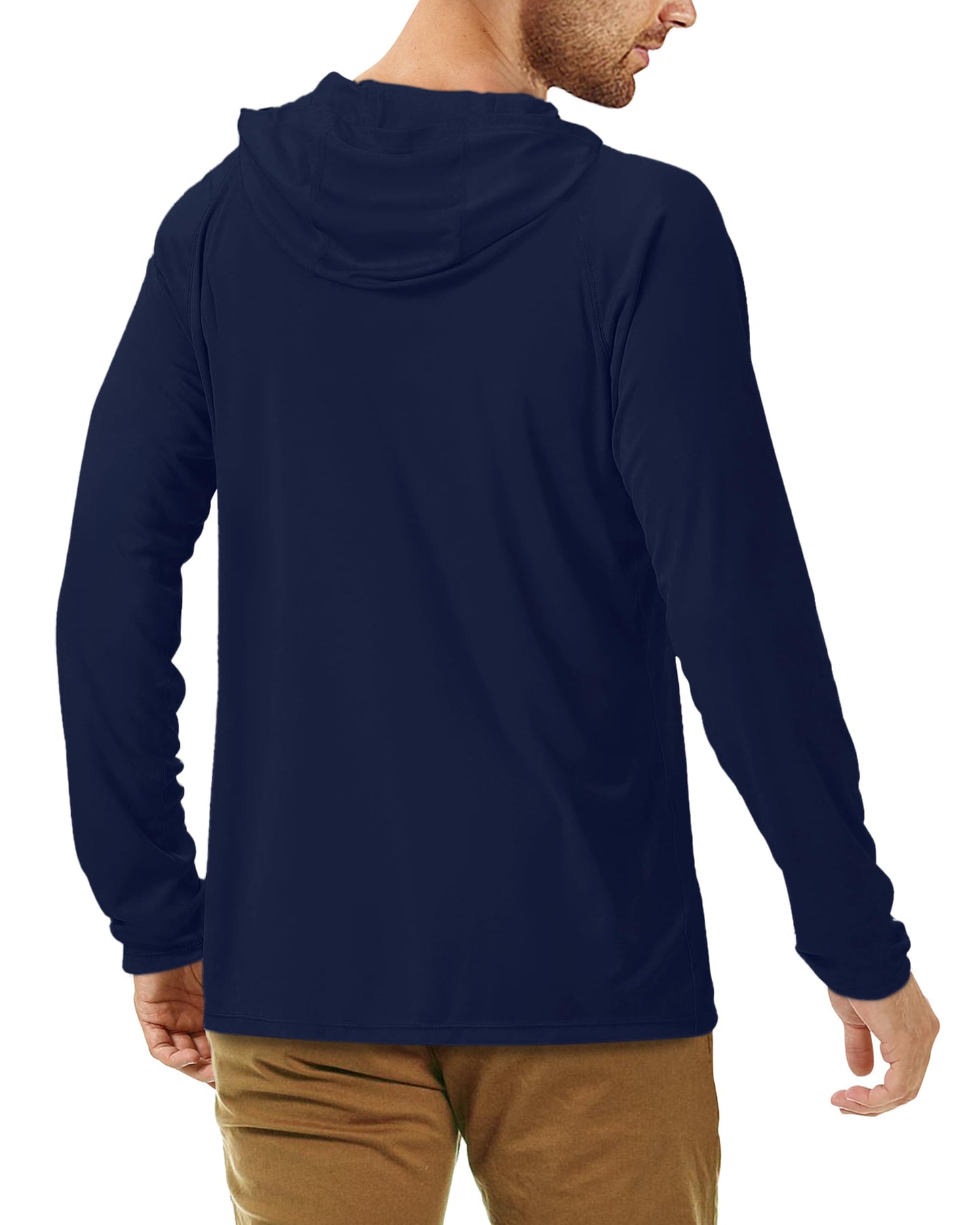 Roadbox Men's Sun Protection Long Sleeve Hoodie UPF 50+ Outdoor UV Fishing Shirts (Medium)