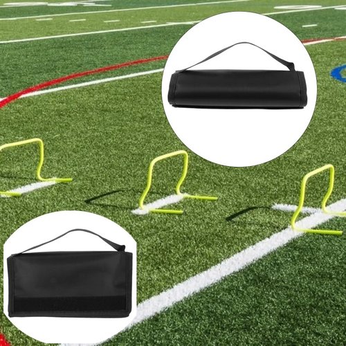 SquEqu 2 Pack Agility Hurdles Carrier Handle Quick Attachment Carrying Wrap Grip Storage Organizer for Speed Training Hurdle Soccer Basketball Football Training Equipment Easy Transport