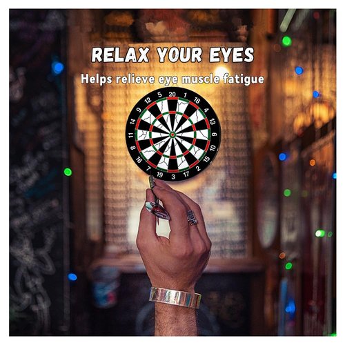 ULAKLU Dart Board Set Flocking Dart Board,Double-Sided Dart Board with 12pcs Steel Tip Darts-Multiplayer Party Games (15 inches)