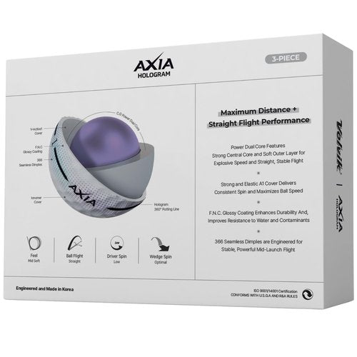 Volvik Axia Hologram Golf Balls