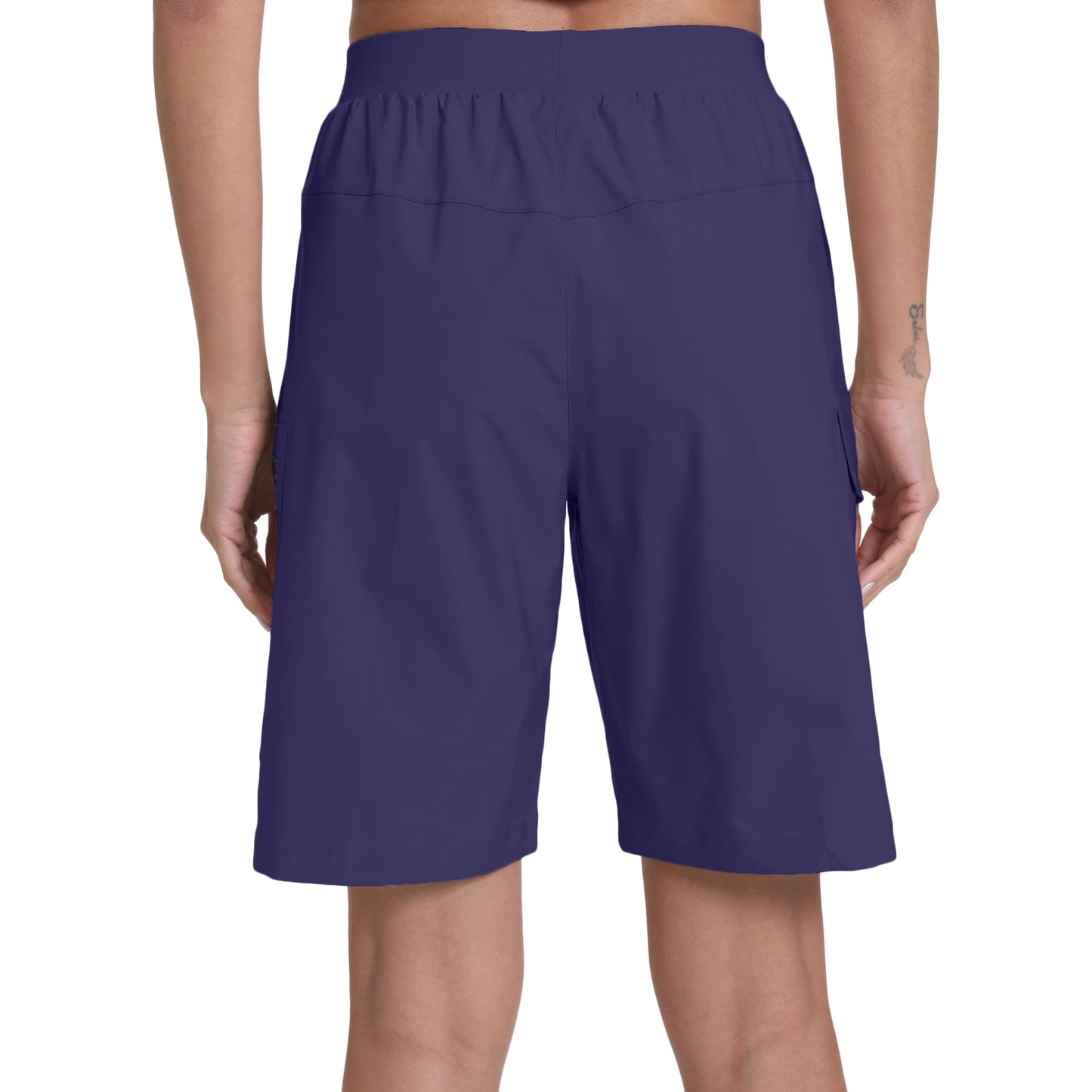 zsenoxaxi Women's Hiking Cargo Shorts Quick Dry Lightweight Shorts for Travel Athletic Golf Casual(Twilight,XL)
