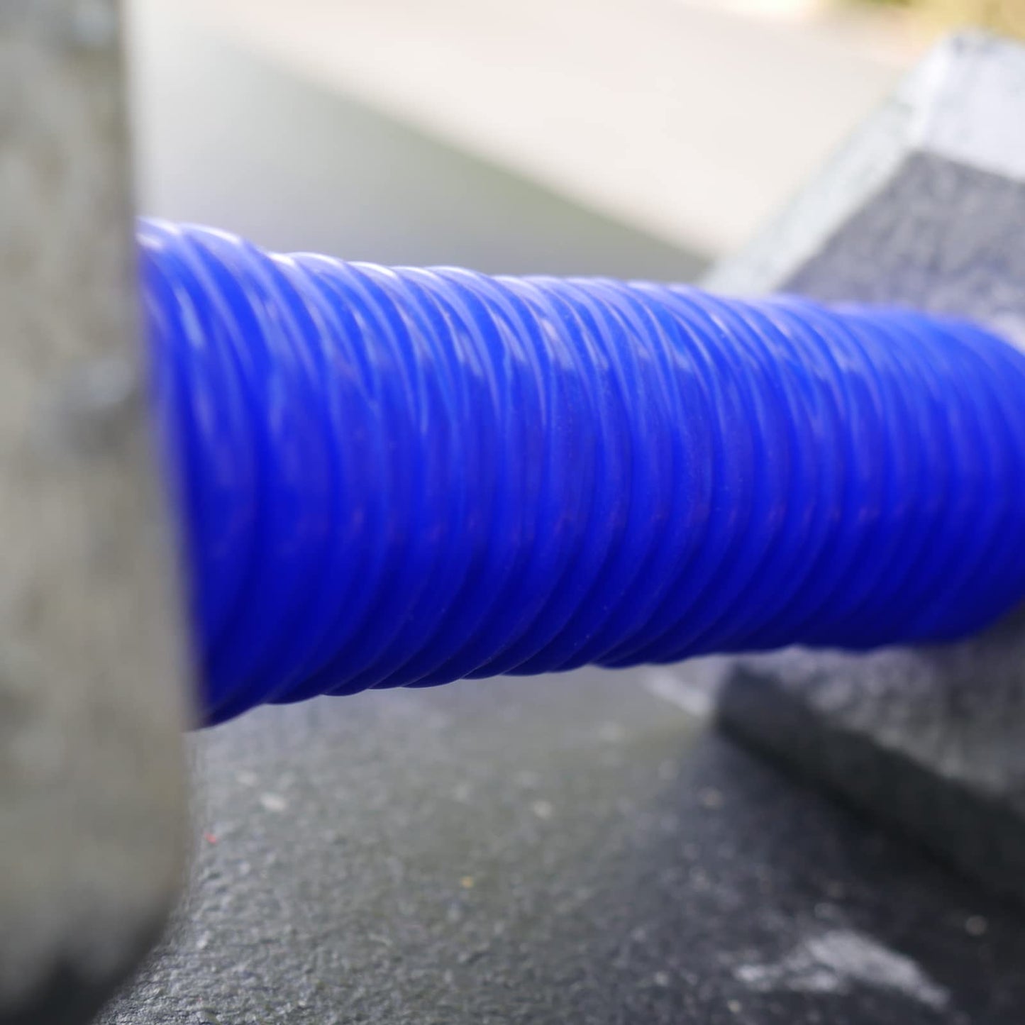 Tommy Tape Silicone Rubber Grip Wrap for Tool Handles, Fitness and Sporting Equipment - Blue 1.7mm x 120in