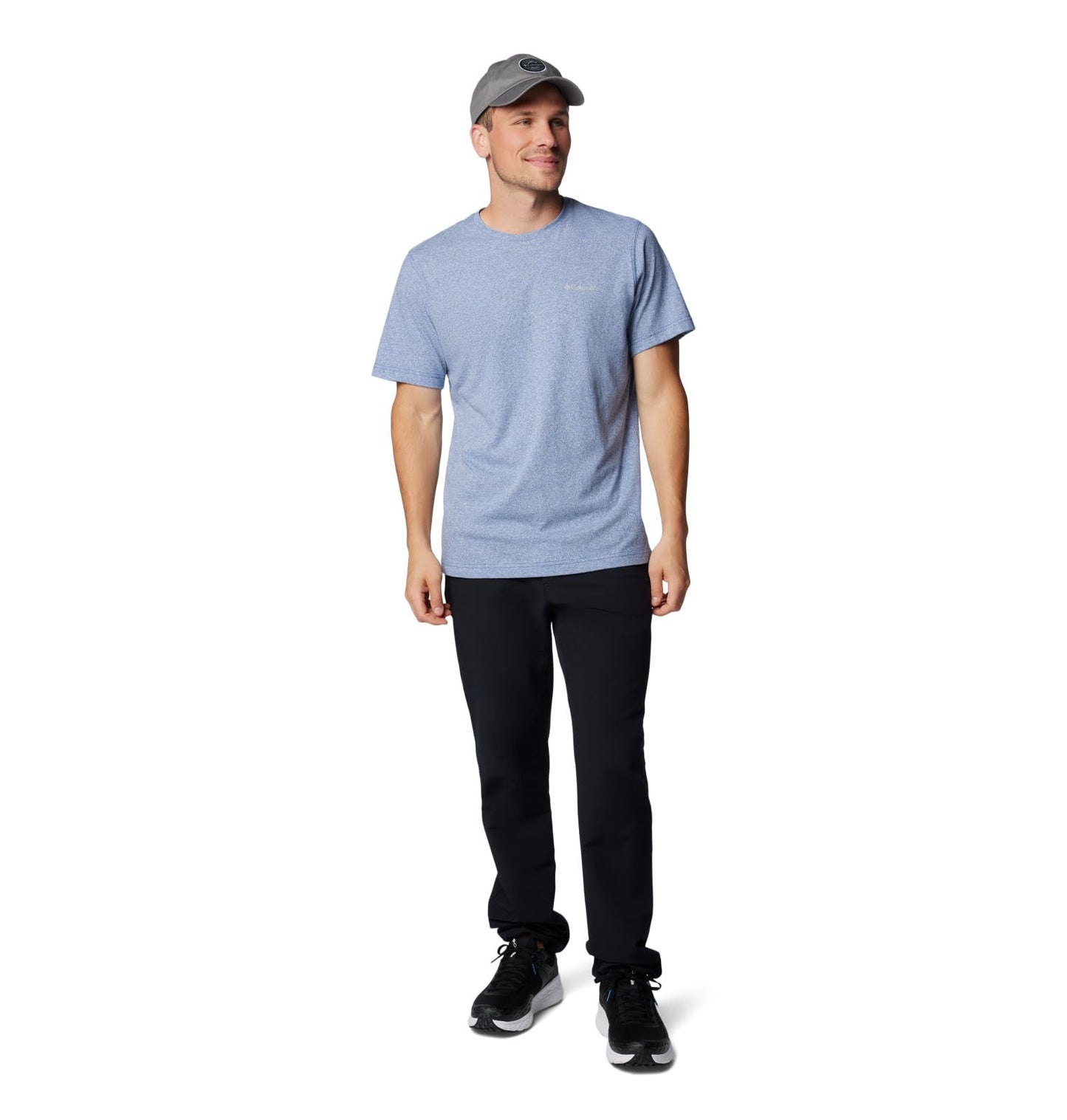 Columbia Men's Thistletown Hills Short Sleeve, Mountain Blue Heather, 2X Tall