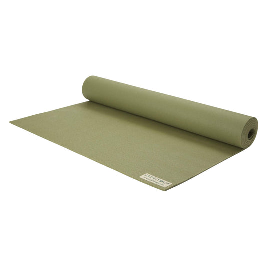 JadeYoga Harmony Yoga Mat- Durable & Thick Gym Fitness Mat, Non-Slip Natural Rubber Yoga Mat- Home Exercise & Stretching Mat, Workout Mat- Yoga, Pilate & Meditation for Women & Men (Olive Green, 68'')