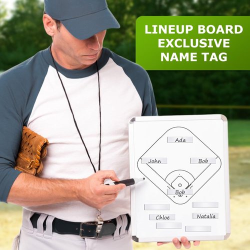 ELEGICKLIP 30 Pcs Magnetic Strips for Baseball Lineup Board Dugout Organization,0.5 x 2.35 Inch Versatile Magnetic Name Lineup Tabs for Easy Team Organization