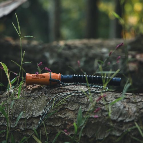 KLUK Custom Calls Big Woods Boss Grunt Tube – Cherry Wood Deer Call with Adjustable Tone for Realistic Buck Grunts, Doe Bleats & Fawn Sounds