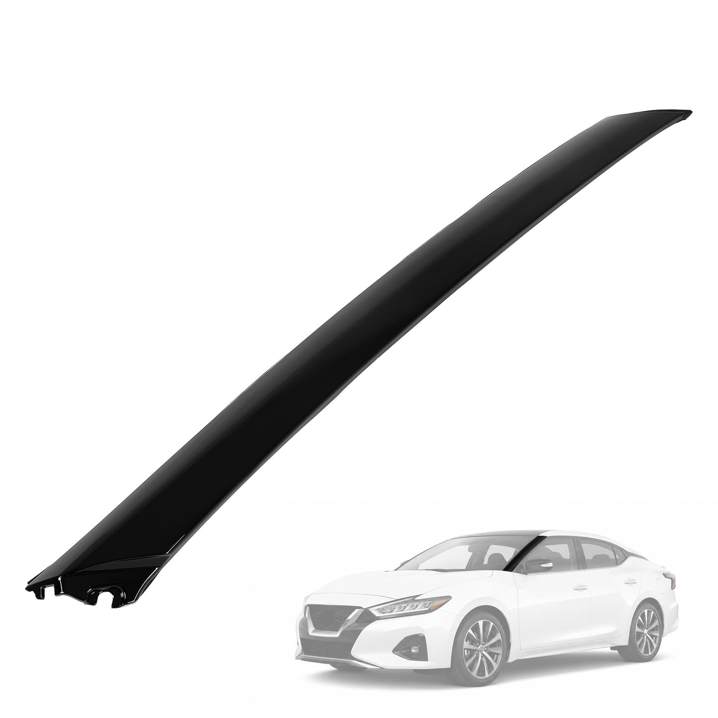 ECOTRIC Windshield A-Pillar Trim Compatible with 2016-2023 Nissan Maxima Replacement for 76837-9DD0A Front Window Outer Pillar Molding Cover Left Driver Side