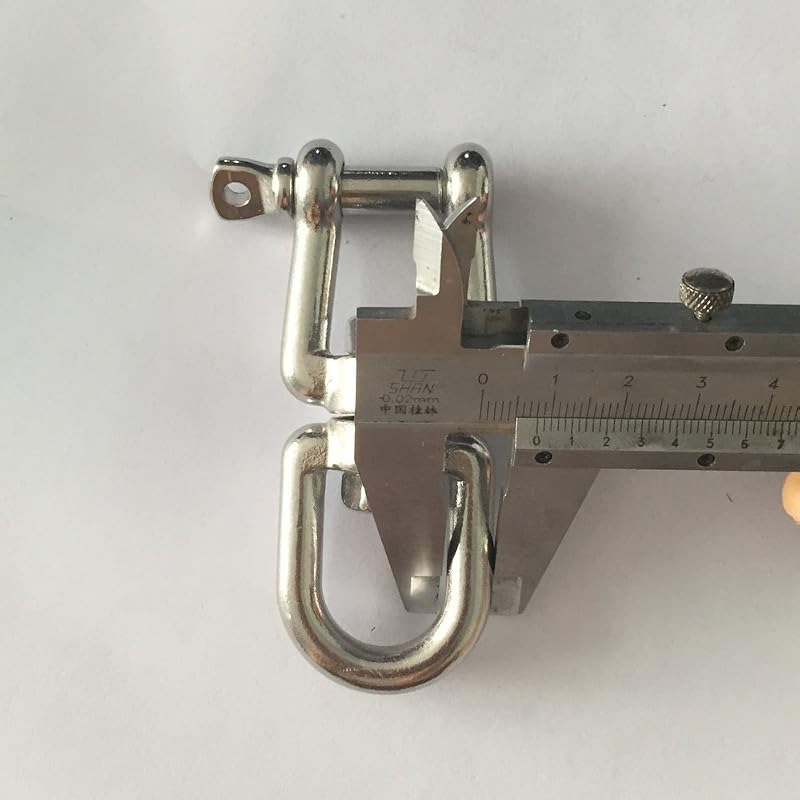 Marine Stainless Steel 316 Jaw & Eye Swivel Ring 1/4"–1/2" — Variation: 3/8 inch