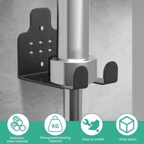 Barbell Wall Holder, Single Barbell wall Mount Hanger, Garage Gym Bar Walls Rack, Vertical Barbells Mount Rack(Black,Size:Under 31mm Bar Size)