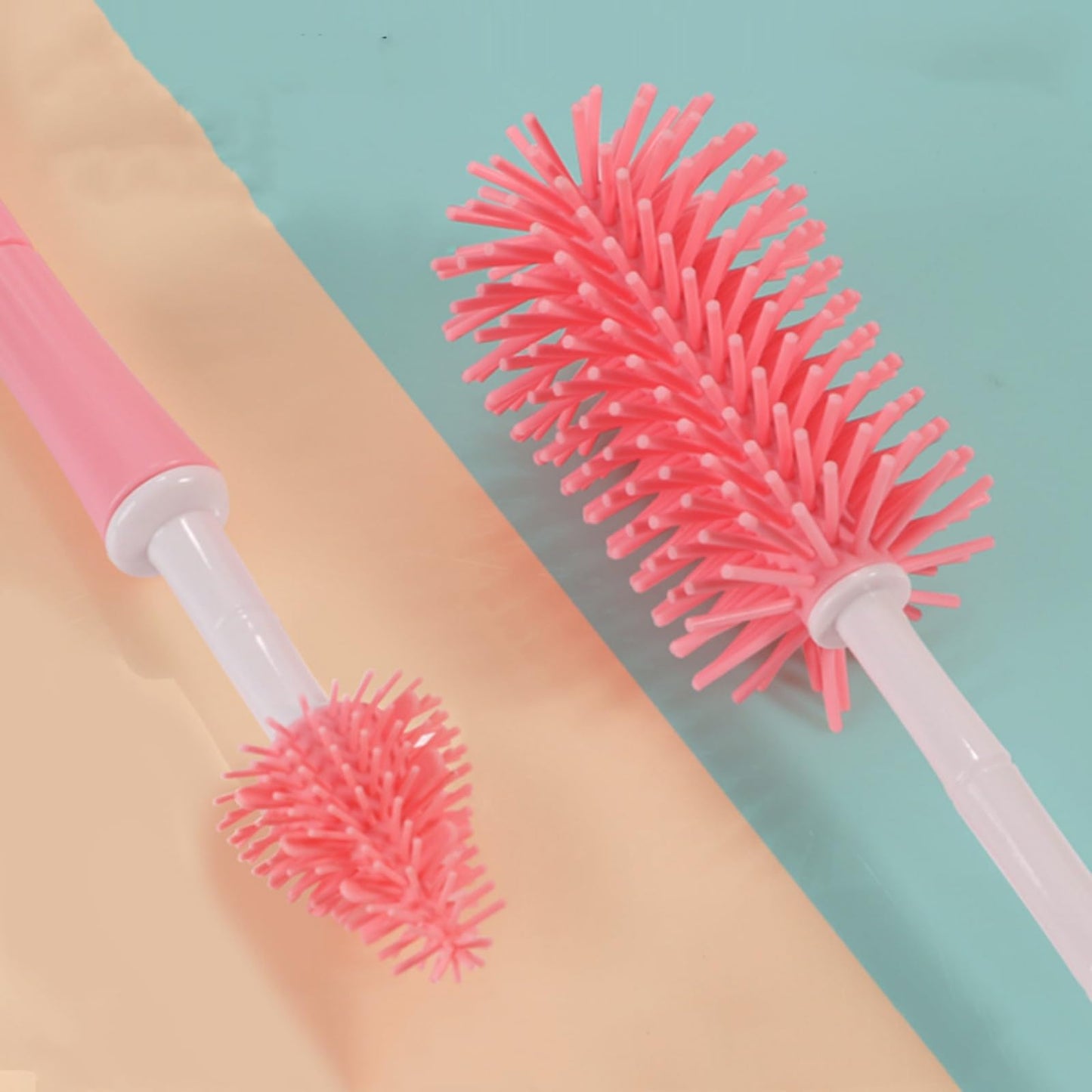 Water Bottle Brush for Owala, Straw Cleaner Brush for Owala/Stanley/Yeti Tumblers, 3 in 1 Cap lid Brush for Owala 16oz/24oz/32oz/40oz Water Bottles (Blue)