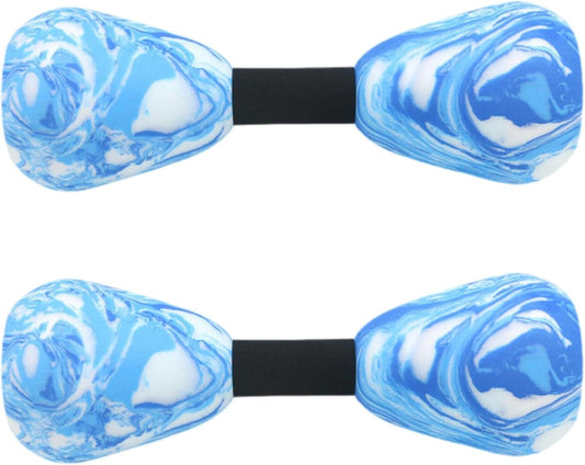 2 Pieces Aquatic Dumbbell Swim Barbell, Portable Swim Training Water Dumbells Fitness Equipment Pool Dumbbell for Gym Pool
