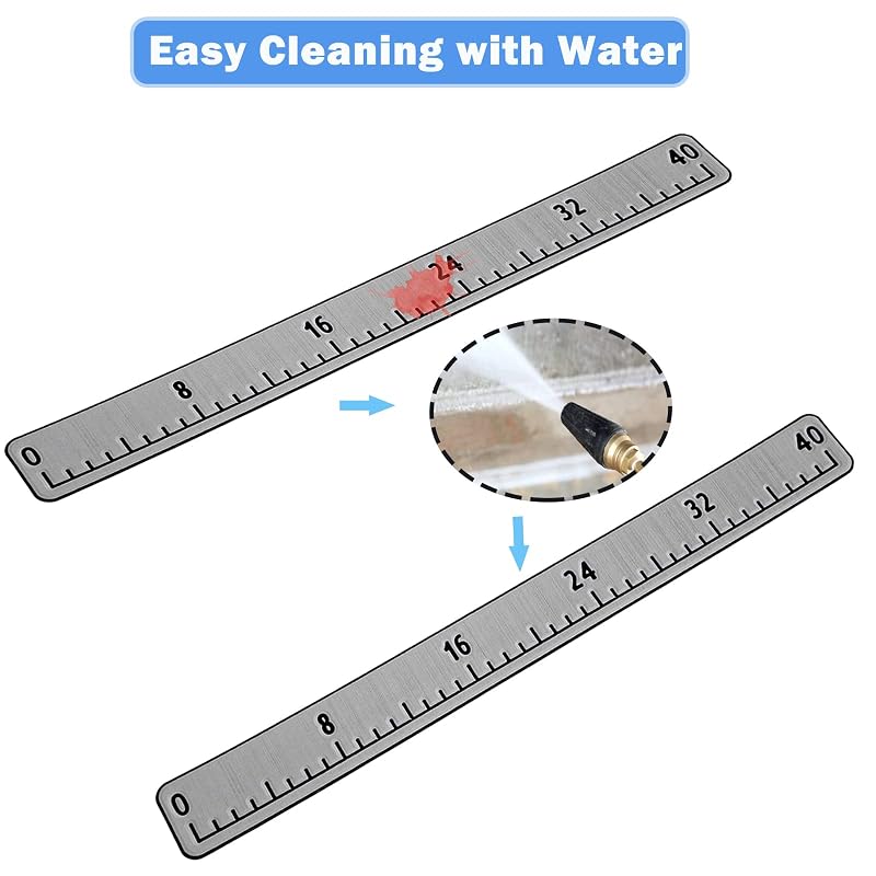 40in Fish Ruler for Boat with Self-Adhesive Backing – EVA Foam Measuring Board (Light Grey)