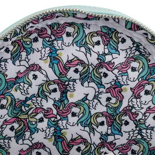 Loungefly My Little Pony Rainbow Mini Backpack Light Blue-Rainbow