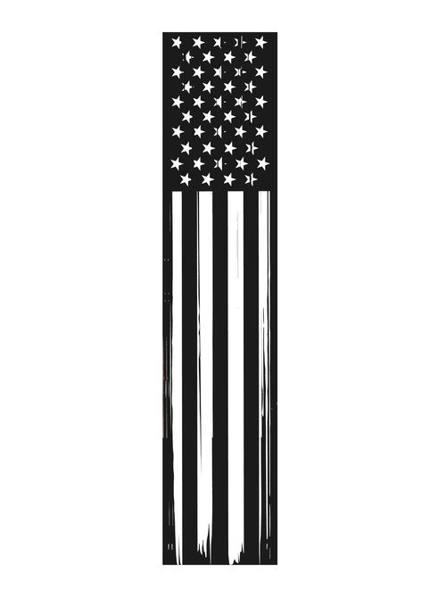 Standard Diameter Arrow Wraps Laminated or Non-Laminated American Flag Colors- Pack of 15-5,7 Inch. (Non-Laminated, White Flag, 5 Inch)